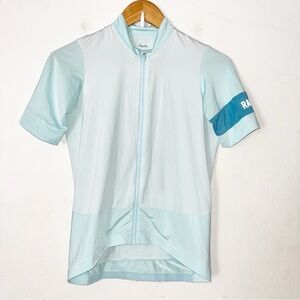 Rapha Athlete Women’s Pro Team Training Cycling Jersey Sz L Blue Full Zip